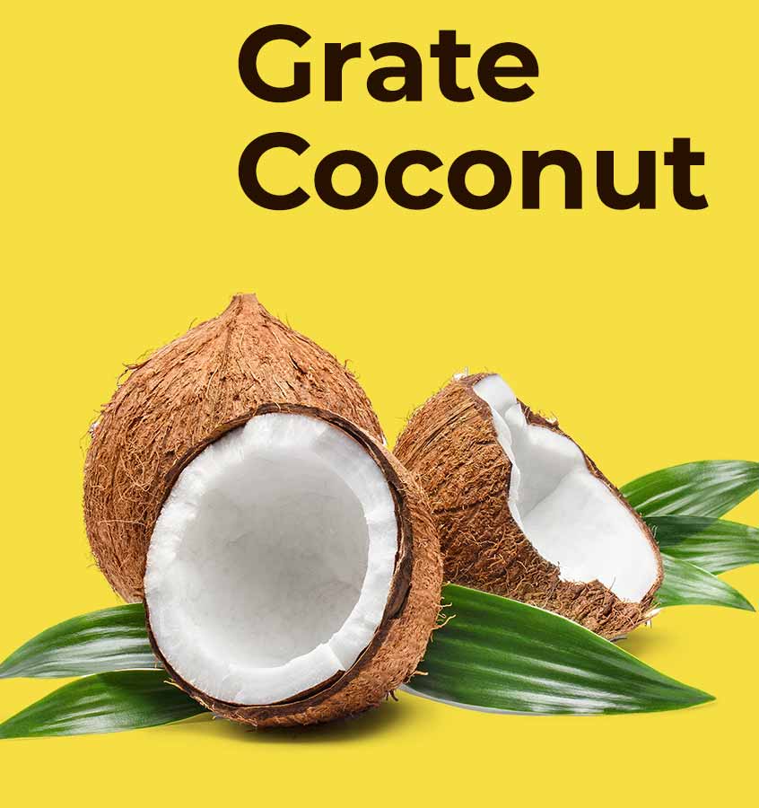 Load video: Grandma Ann's grating fresh coconut.